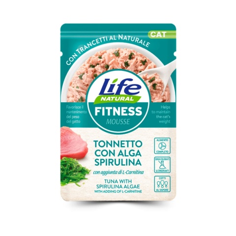 Life Natural Digestive – mus dla kota z tuńczykiem i dynią, 70 g